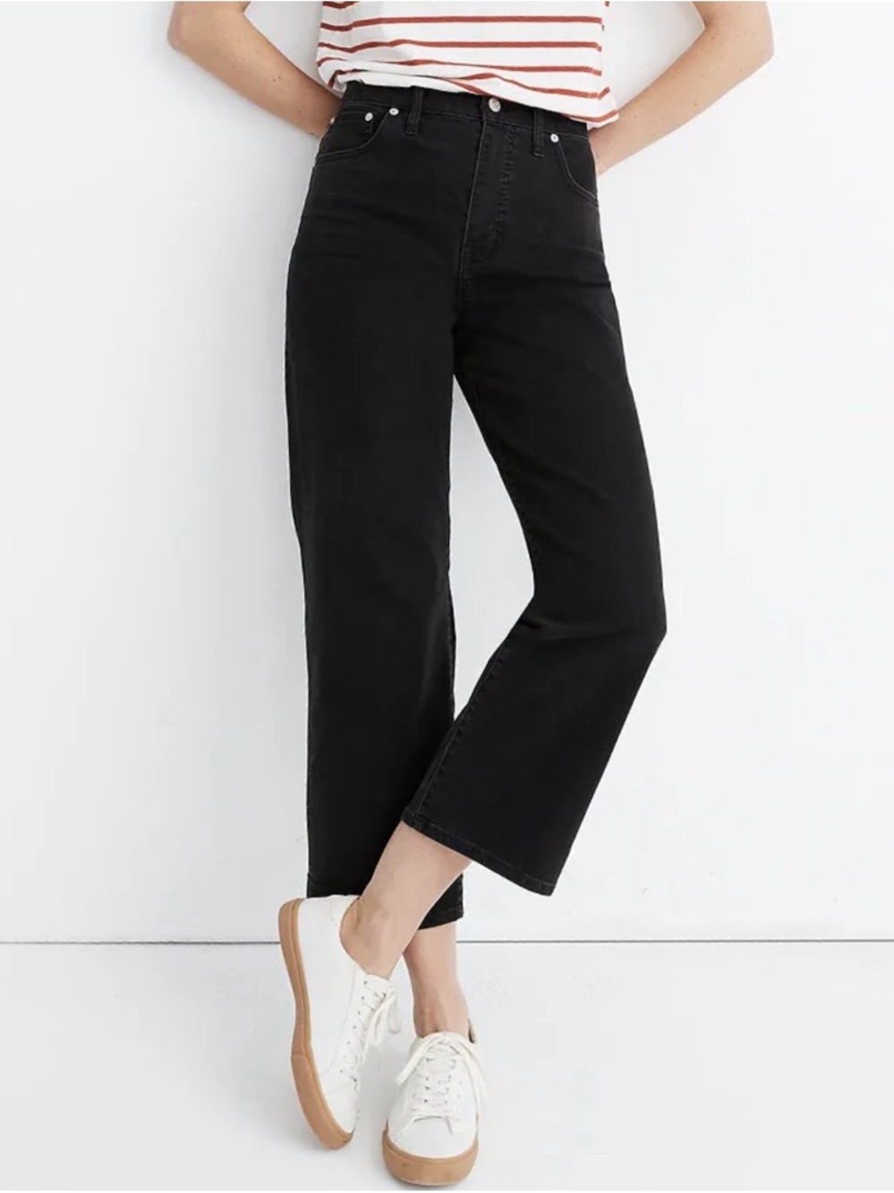 Madewell Slim Wide Leg Crop Jeans